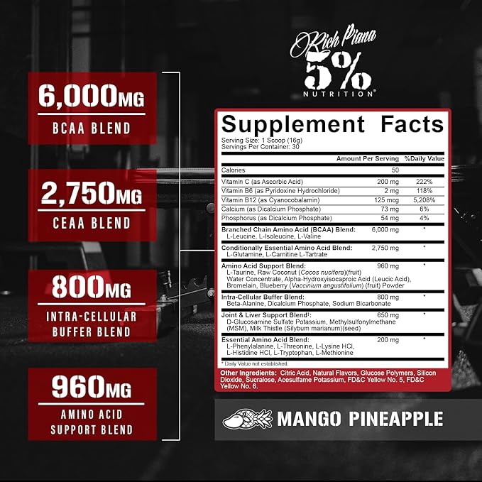5% Nutrition BCAA 390g