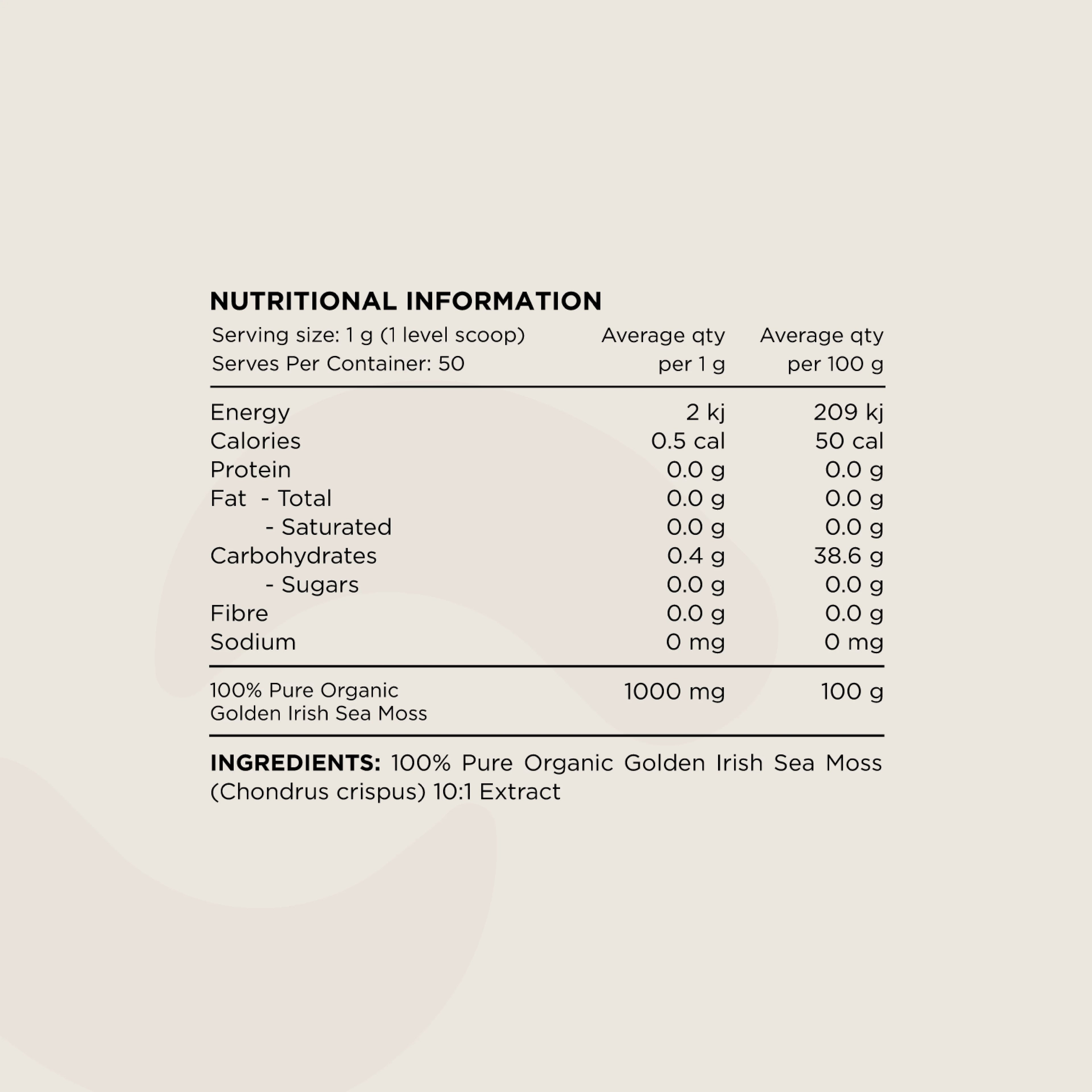 Switch Nutrition Sea Moss