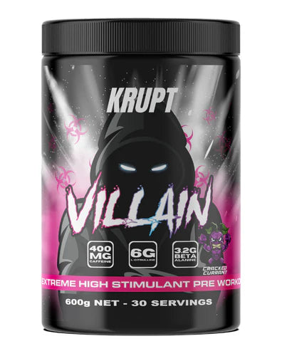 Krupt Villain High-Stim Pre-Workout 600g